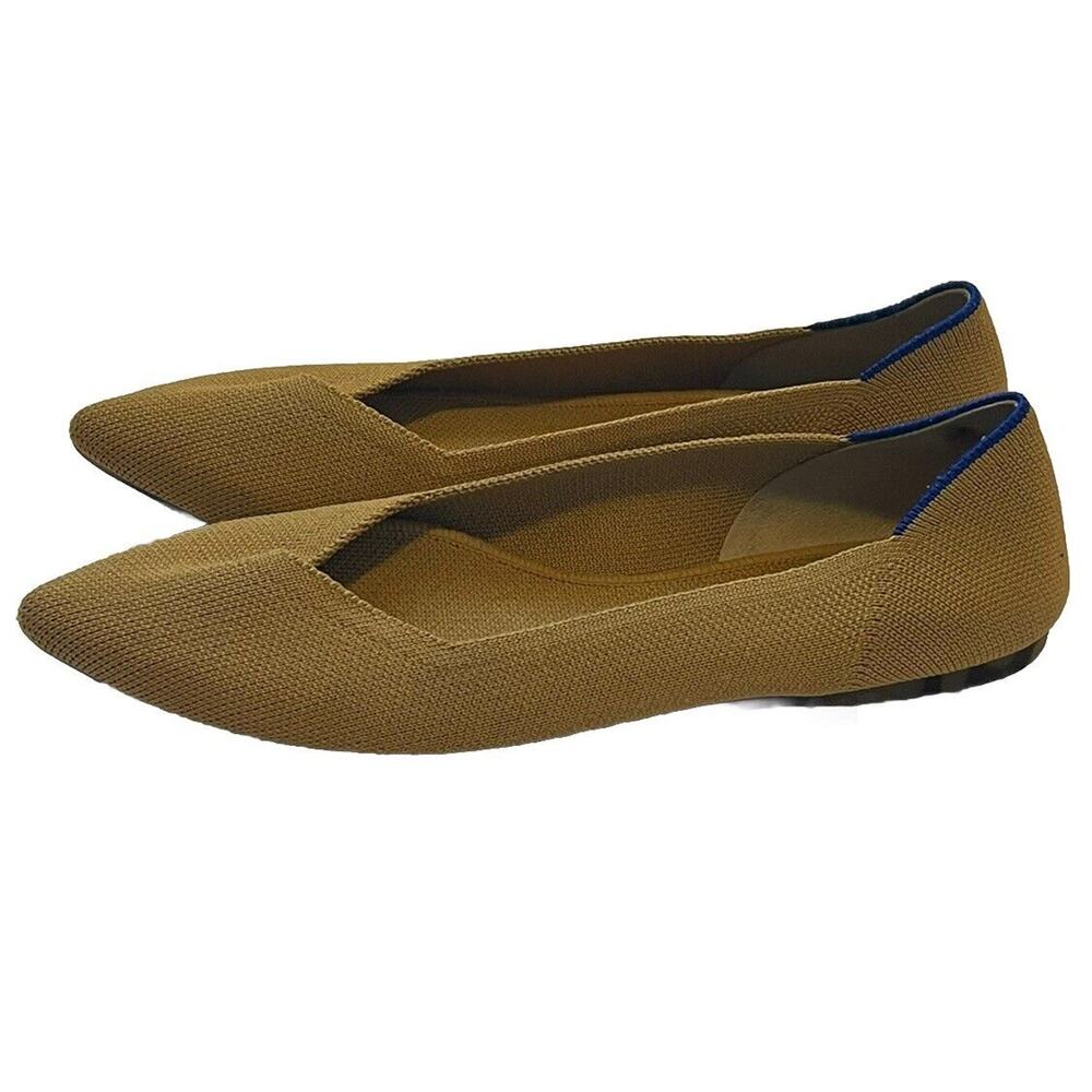 Rothy's The Point Flats Amber Golden Classic Womens Size-9